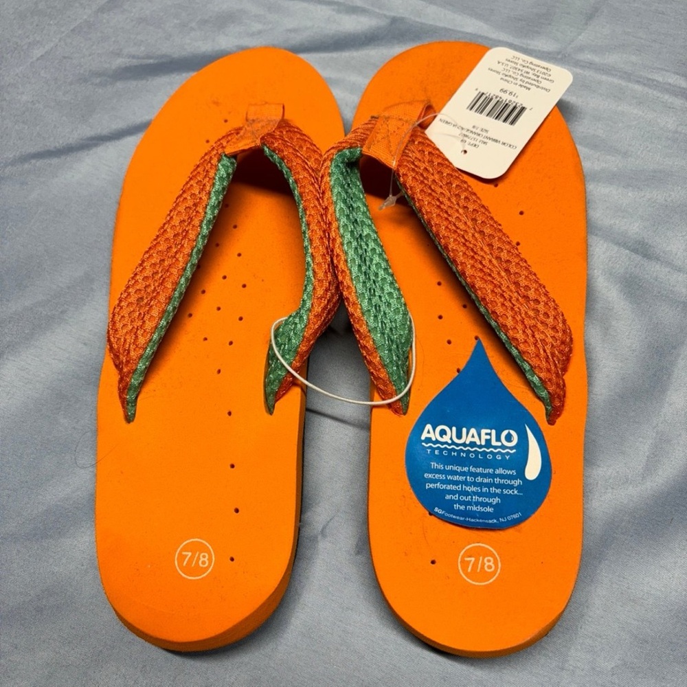 Aquaflo Orange Flip Flops